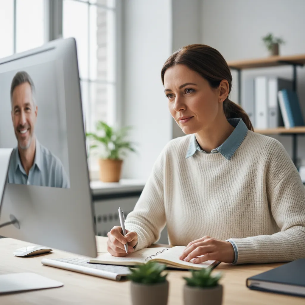 A customer success lead reviewing client account health, feature usage metrics, and support logs.