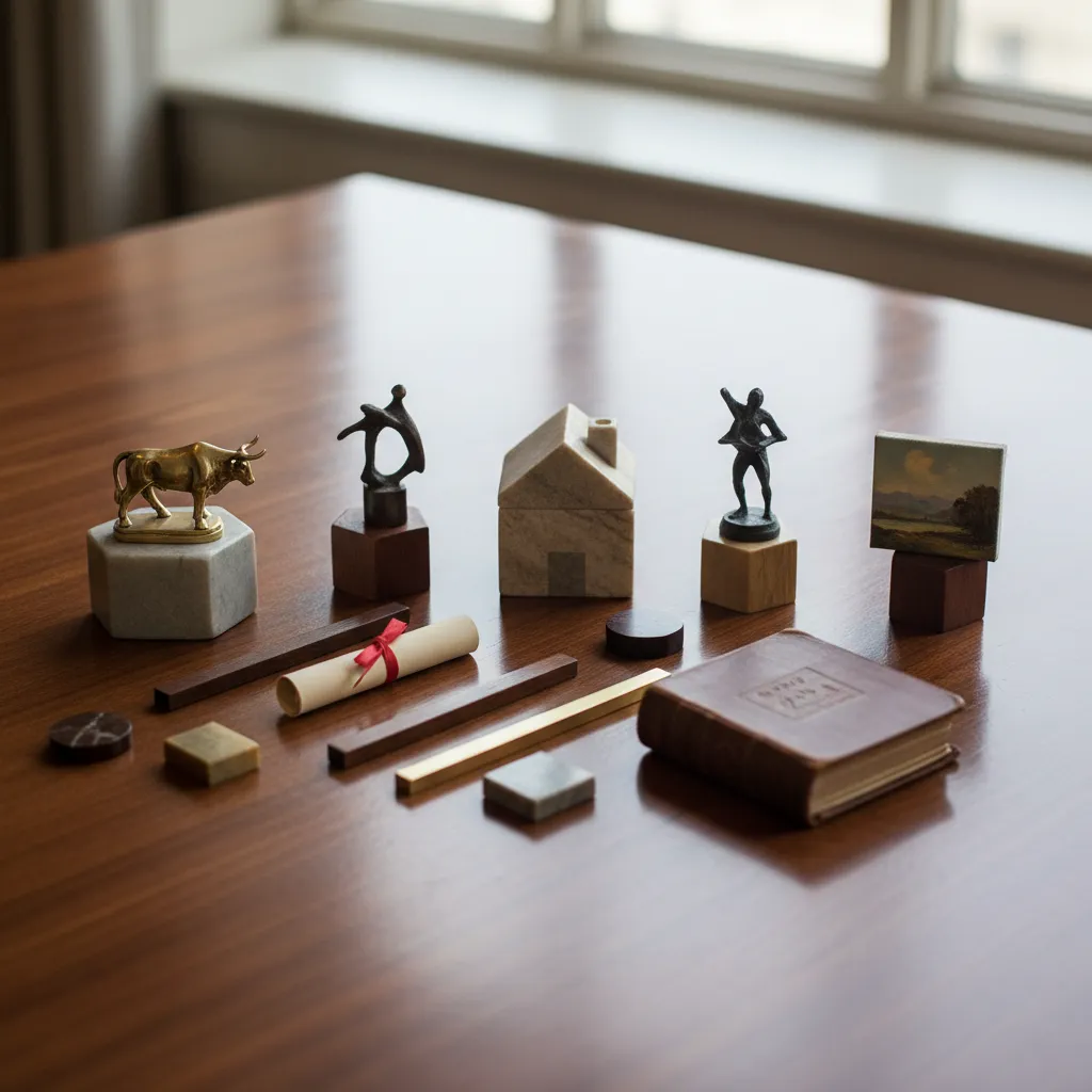 An analyst reviewing a diversified portfolio incorporating art assets.