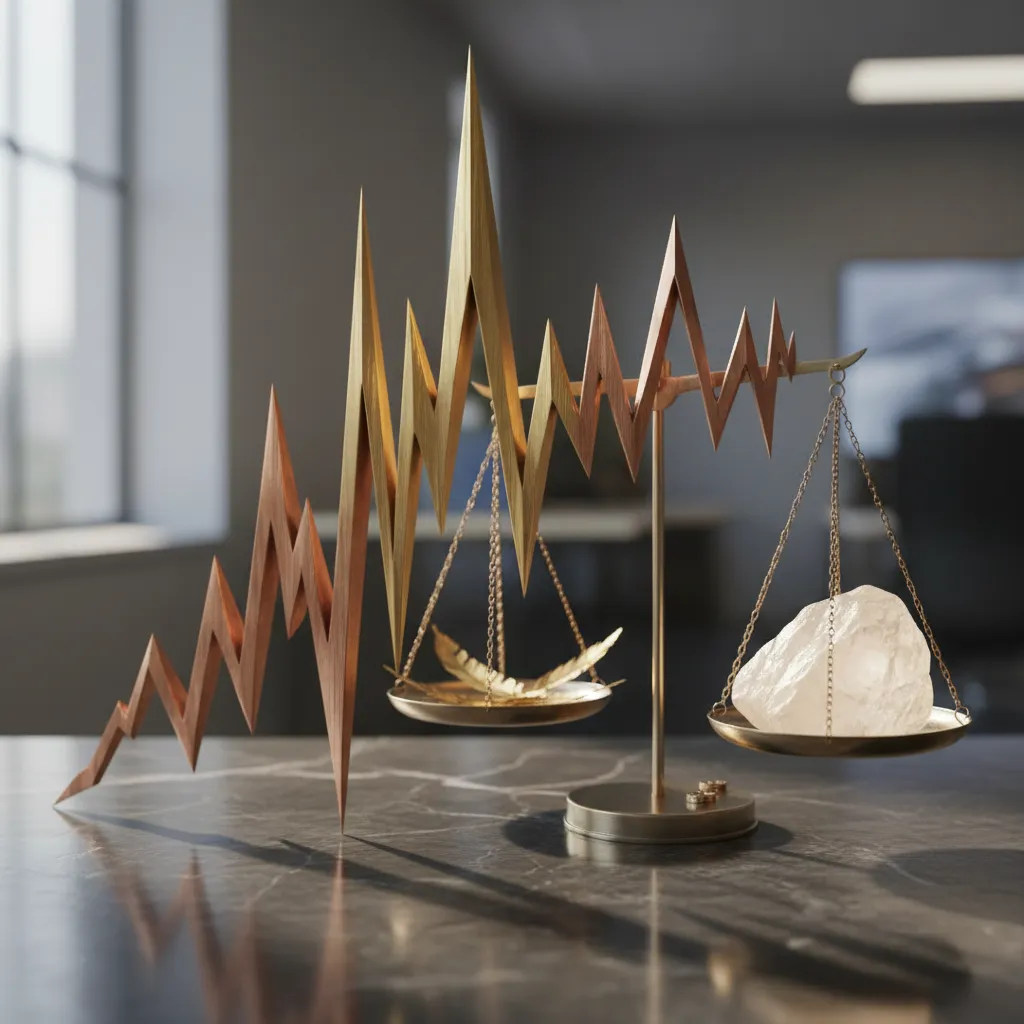 An infographic charting the risk-reward curves of leveraged vs. standard ETFs.