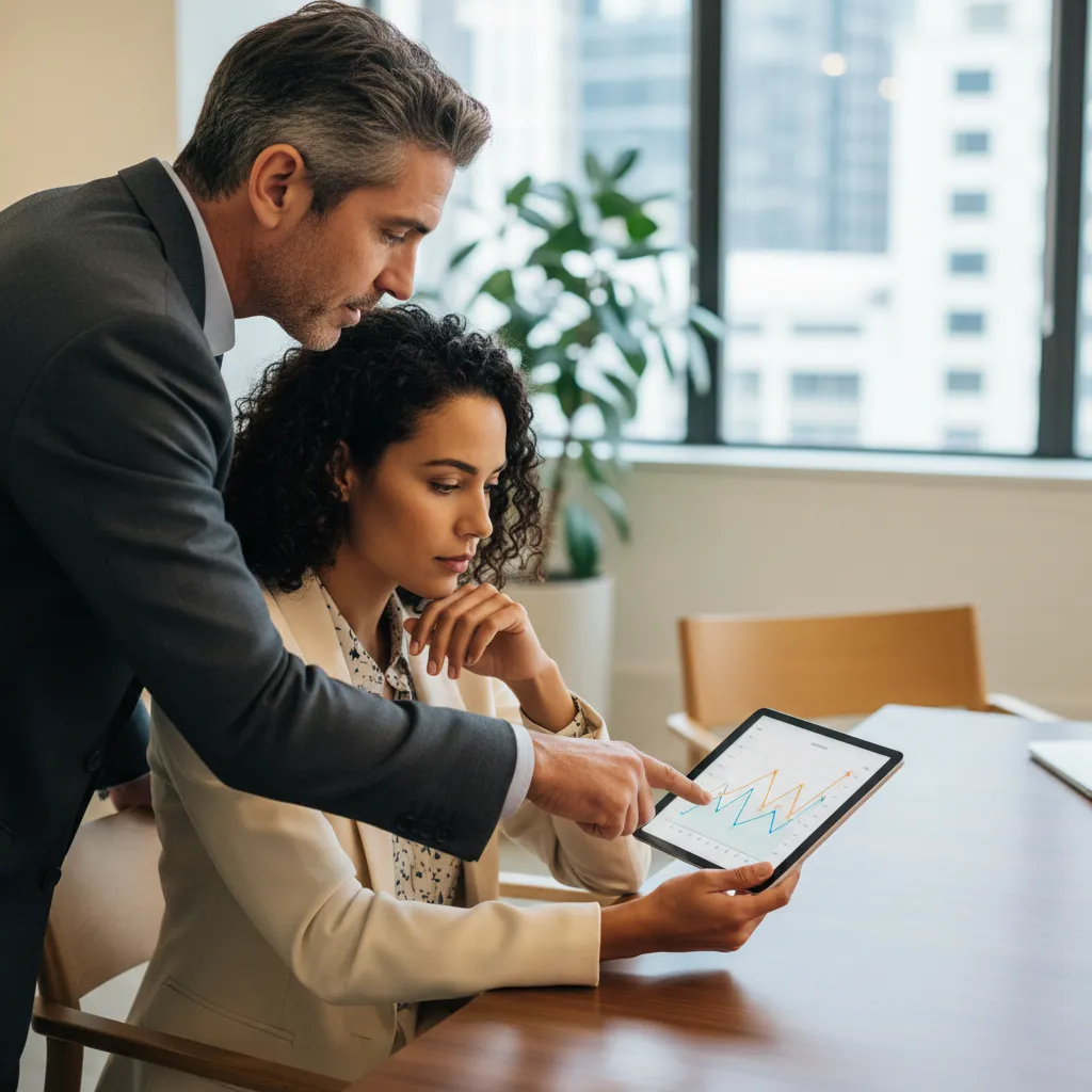A fiduciary advisor illustrating core income gap calculations and annuity payouts to a client.