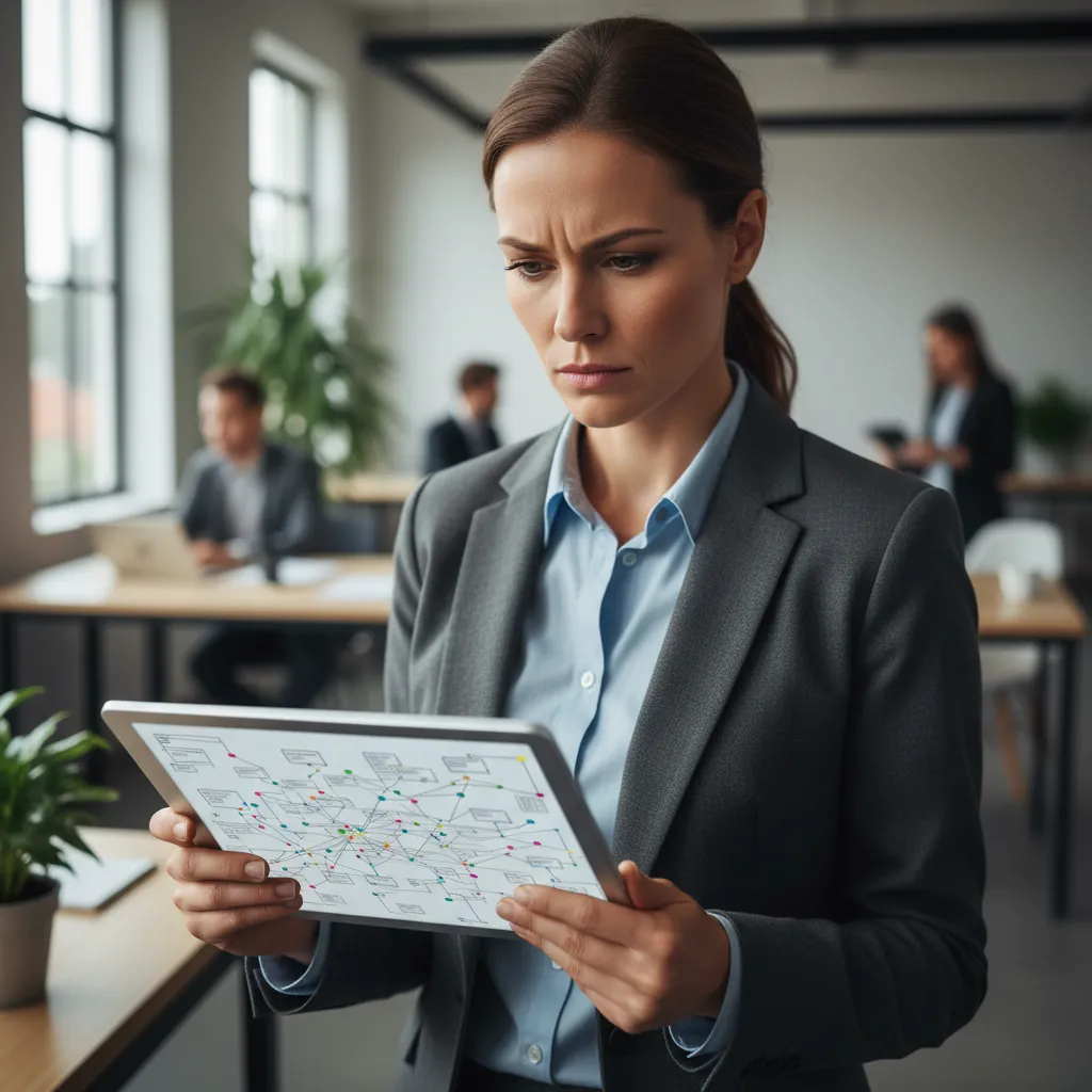 A professional analyzing integration paths and growth opportunities.
