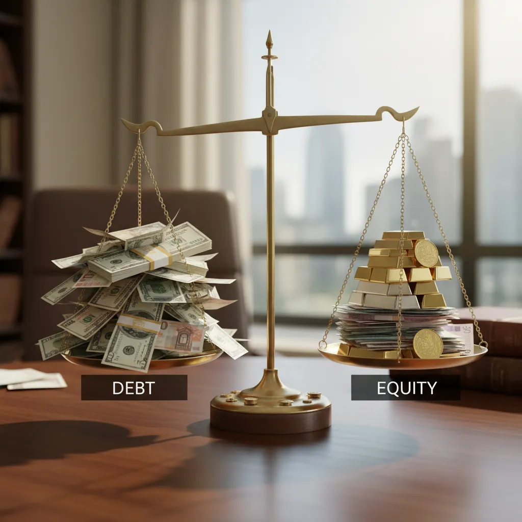 Diagram showcasing the layers of bank senior debt, high-yield mezzanine debt, and sponsor equity.