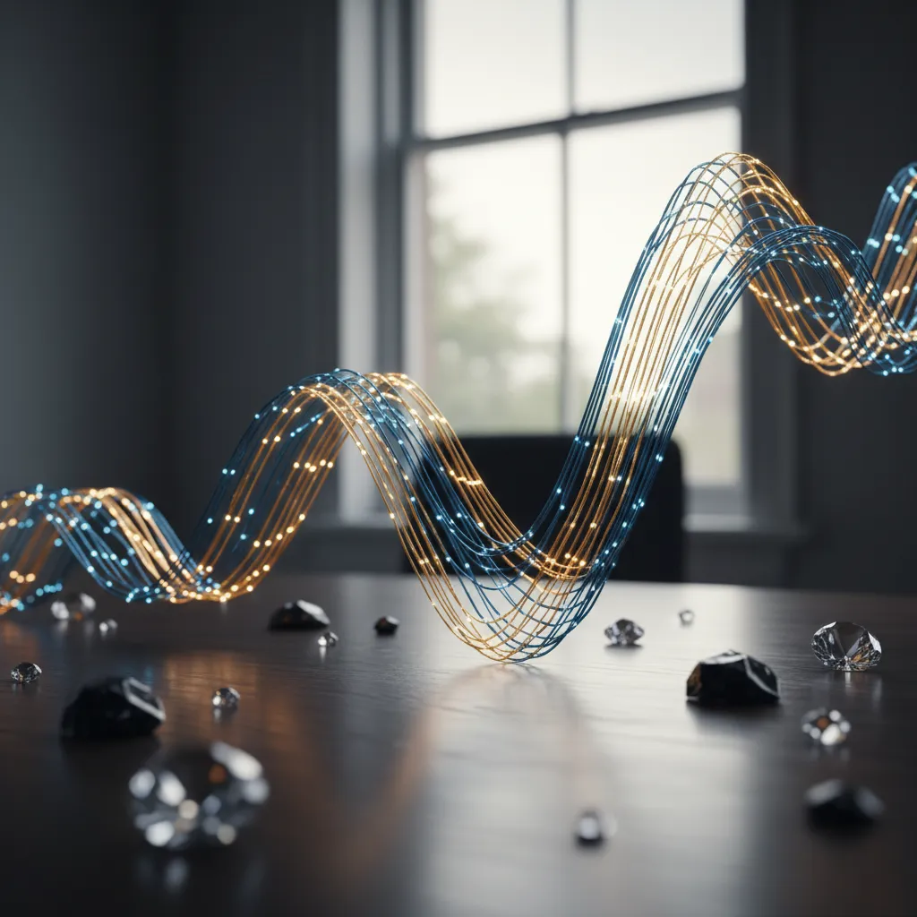 A graphical representation of market volatility movements.