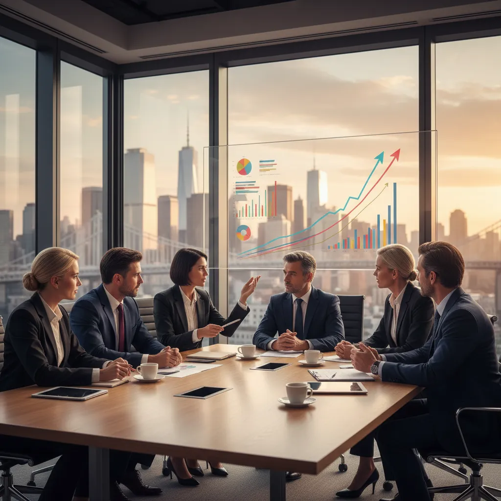 A corporate finance officer presenting a hybrid capital stack model featuring senior debt, mezzanine tranches, and equity kickers to the board.