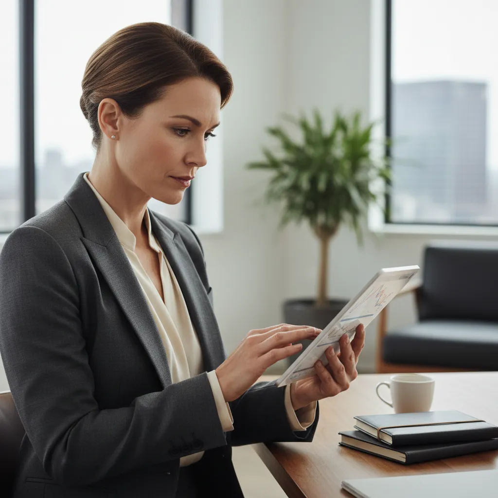 A financial analyst evaluating private credit terms, middle-market loan structures, and SOFR base rate movements on a tablet.