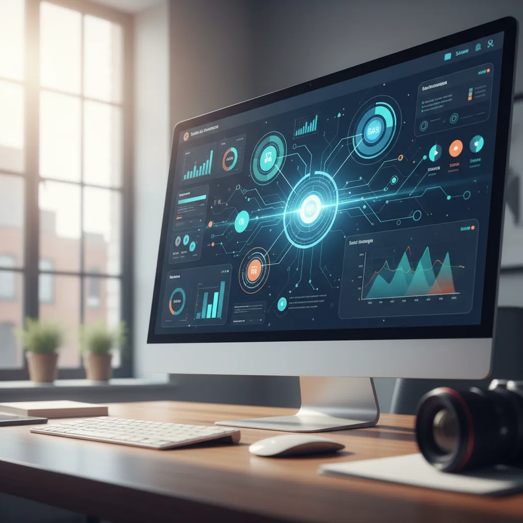 An analysis dashboard displaying SaaS spend analysis metrics.