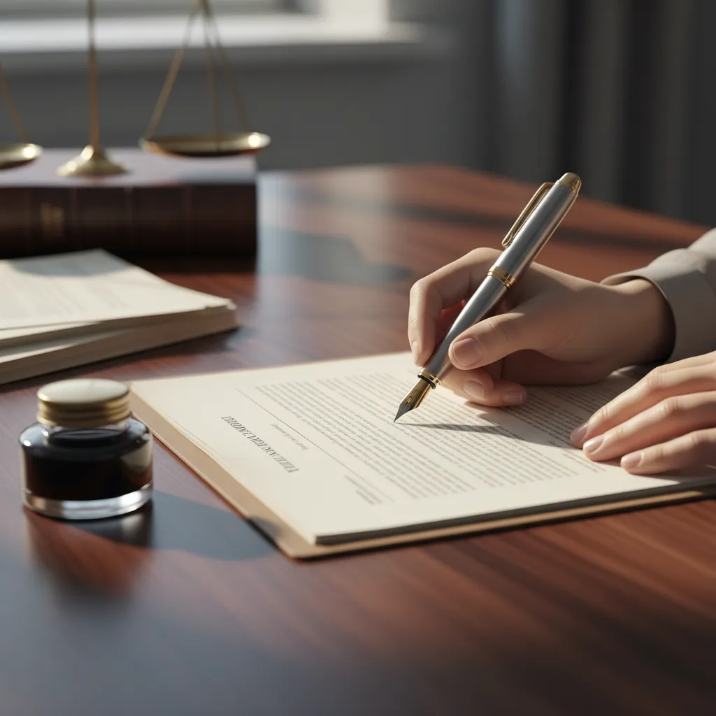 An estate planning lawyer preparing trust structures and estate plans.