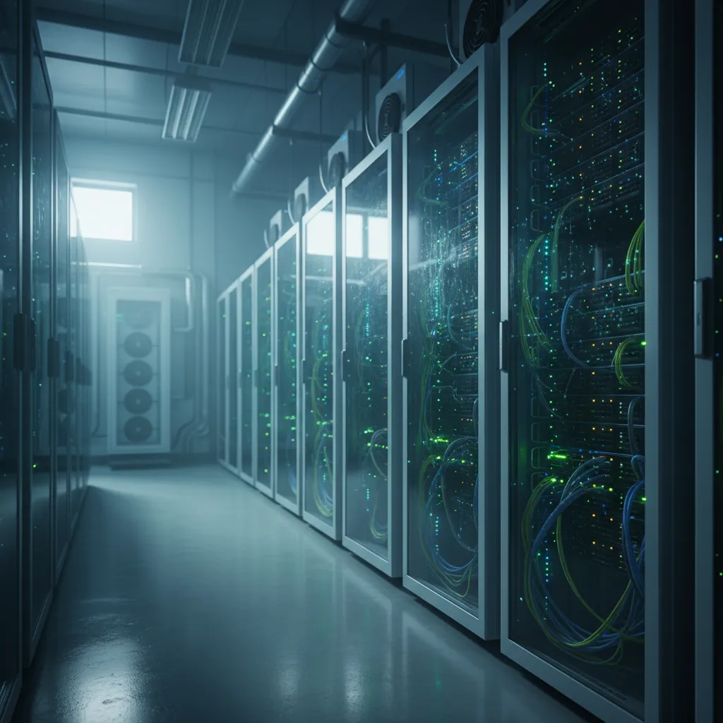 Advanced zero trust security network infrastructure protecting a modern enterprise data center with identity-verified access layers.